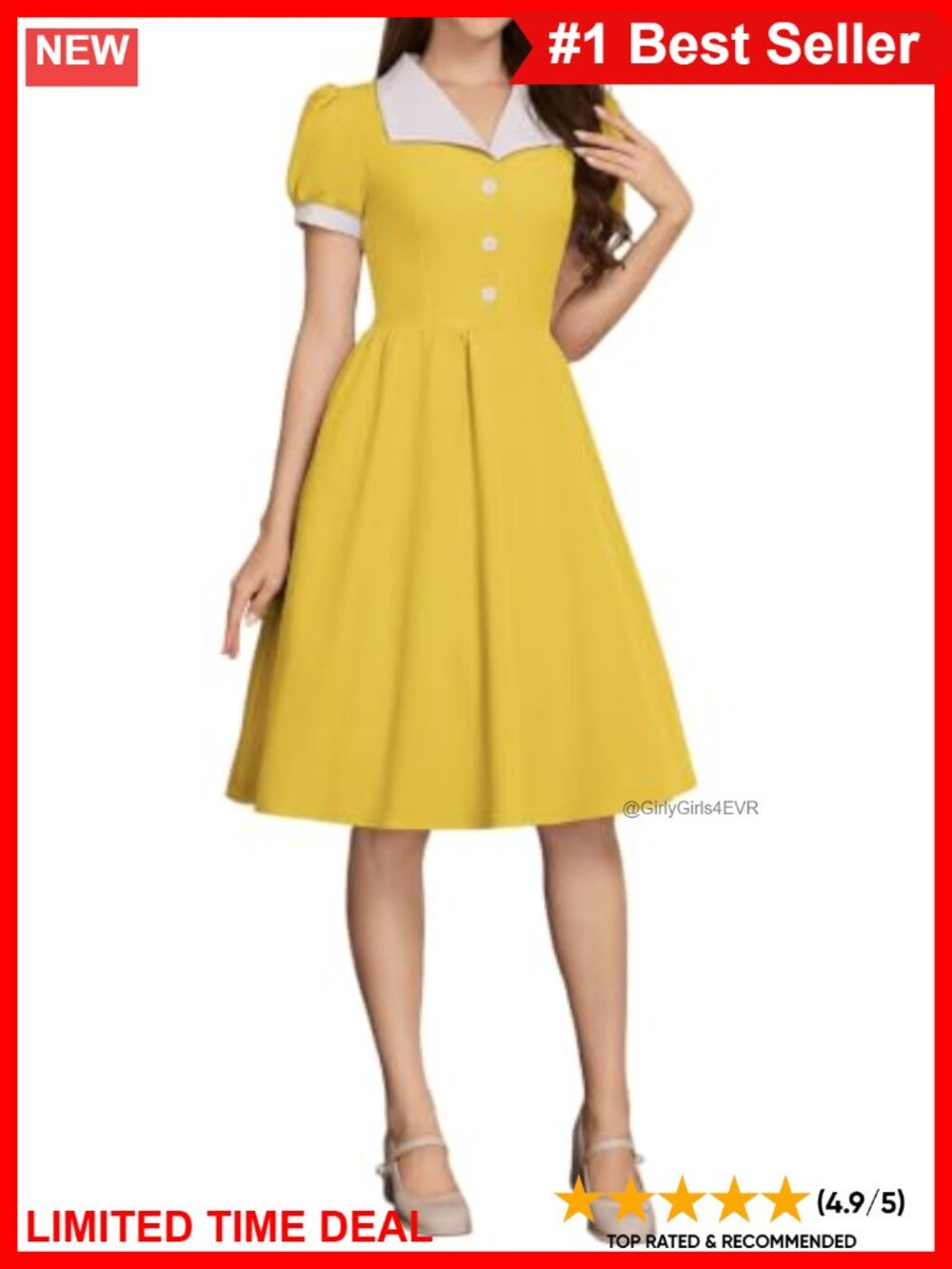 Vintage 1950s Cocktail Midi Dress Fit Flare Swing Retro Rockabilly